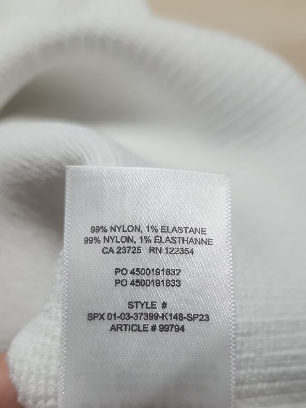 ARITZIA BABATON White Sculpt Knit One-Shoulder Ribbed Crop Top - Picture 14 of 14